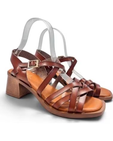 TIMBOS SANDALIA TACON MUJER CAMEL 133302 MARRóN