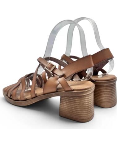 TIMBOS SANDALIA TACON MUJER KAKI 133301 MARRóN