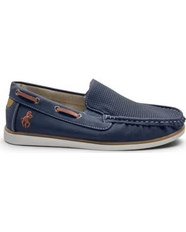 TIMBOS MOCASIN COMODO PICADO DE HOMBRE MARINO 133219 AZUL