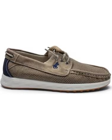 TIMBOS ZAPATO COMODO PICADO DE HOMBRE KAKI 133216 MARRóN