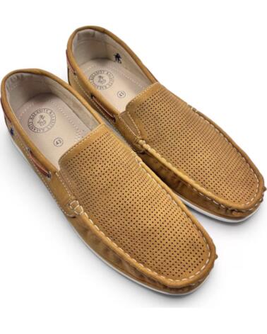 TIMBOS MOCASIN COMODO PICADO DE HOMBRE CAMEL 133218 MARRóN