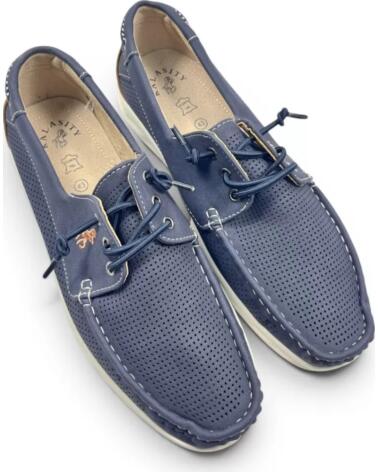 TIMBOS ZAPATO NÁUTICO CASUAL PICADO MARINO AZUL