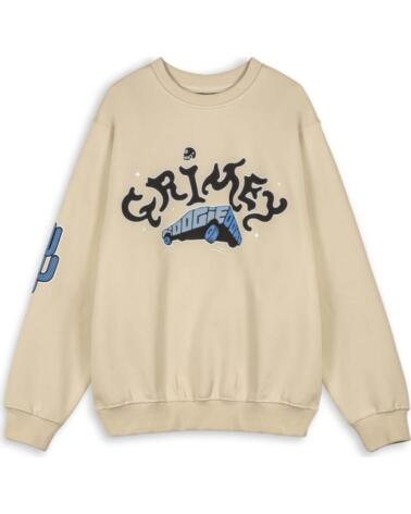 GRIMEY SUDADERA GSW593-CRM UNISEX BEIGE