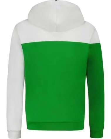 LE COQ SPORTIF LE BAH HOODY ZWEIFARBIGER KAPUZENPULLOVER VERDE