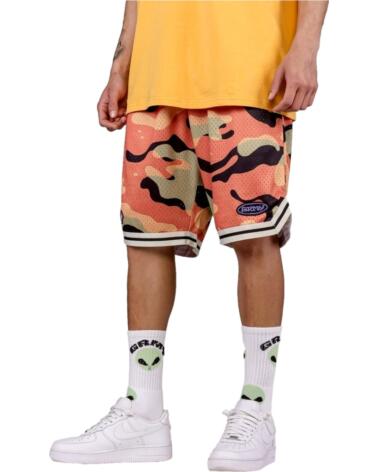 GRIMEY PANTALÓN CORTO GRBS169-BRW UNISEX CAMUFLAJE MULTICOLOR