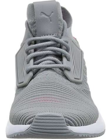 PUMA TÊNIS ESPORTIVOS FEMININOS CINZA COM DETALHES ROSA GRIS