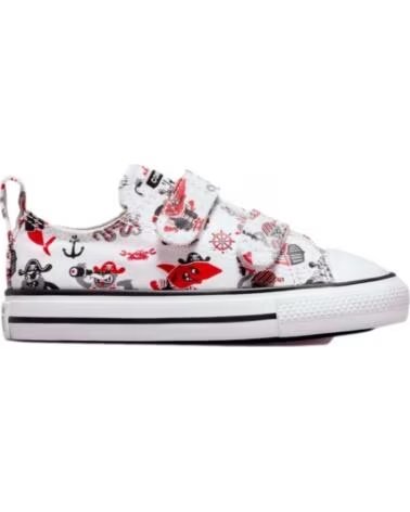 Sandales pour Fille et Garçon CONVERSE BASKETS ALL STAR À SCRATCH MOTIF PIRATES NEGRO