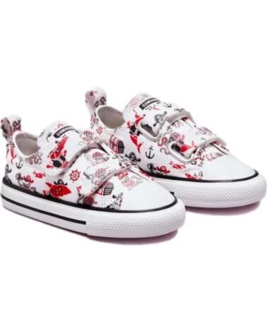 Sandales pour Fille et Garçon CONVERSE BASKETS ALL STAR À SCRATCH MOTIF PIRATES NEGRO