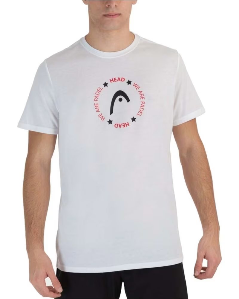 HEAD CAMISETA 811651 TÉCNICA DE PÁDEL PARA HOMBRE BLANCO
