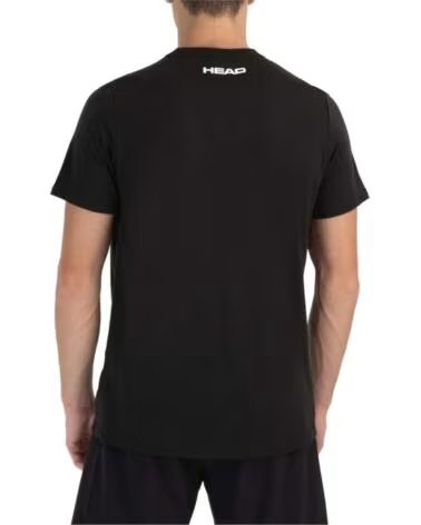 HEAD CAMISETA WE ARE PADEL NEGRO PARA HOMBRE