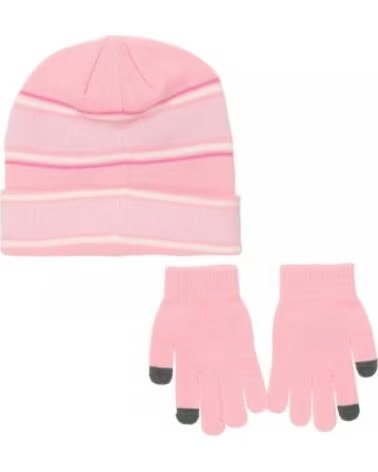 NIKE ENSEMBLE 9A3047-A0W BONNET ET GANTS UNISEXE ROSA