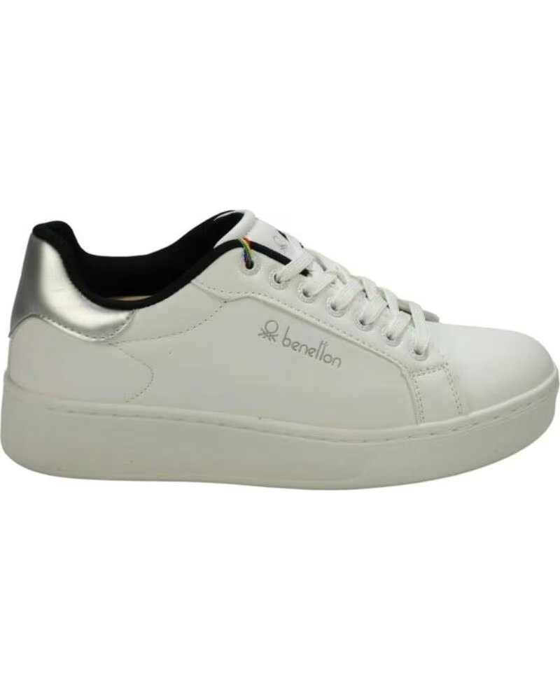 BENETTON BTW224200 SNEAKER FÜR DAMEN IN WEISS BLANCO
