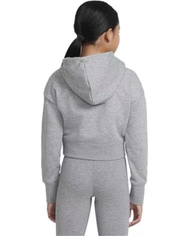 NIKE FELPA CON CAPPUCCIO DA1173-091 PER BAMBINA GRIS