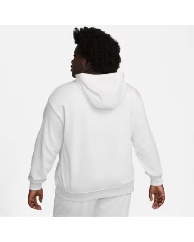 NIKE FELPA CON CAPPUCCIO DV4894-085 DA DONNA BLANCO
