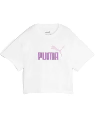 PUMA CAMISETA DE MANGA CORTA EN PARA NINAS BLANCO
