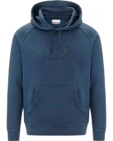 KAPPA SUDADERA CON CAPUCHA EN PARA HOMBRE AZUL