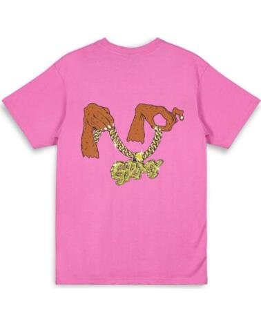 GRIMEY CAMISETA GA711-PINK DE MANGA CORTA UNISEX ROSA
