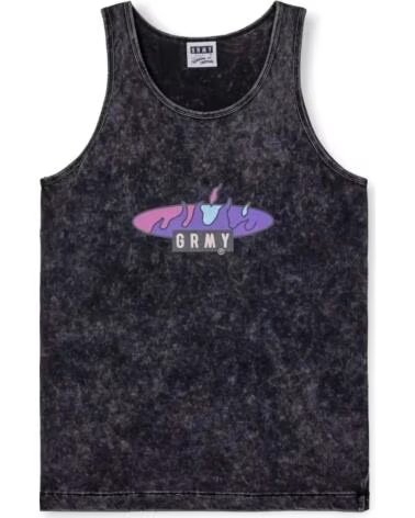 GRIMEY CAMISETA DE TIRANTES GRTT164-WBLK EFECTO LAVADO NEGRO
