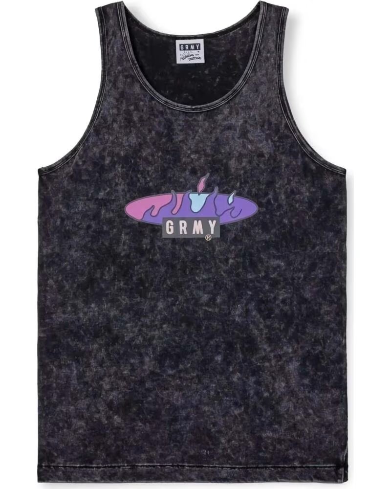 GRIMEY CAMISETA DE TIRANTES GRTT164-WBLK EFECTO LAVADO NEGRO