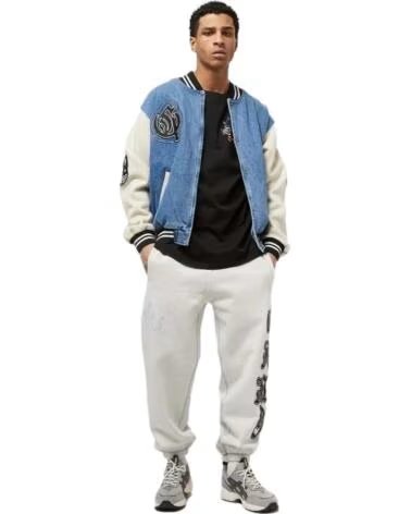 GRIMEY JAQUETA GDBJK163-BLU VARSITY EM DENIM AZUL