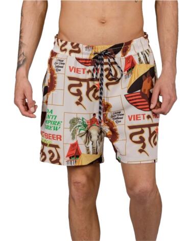 GRIMEY BAÑADOR GBS176-WHT ESTAMPADO MULTICOLOR