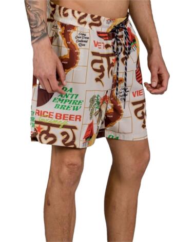 GRIMEY BAÑADOR GBS176-WHT ESTAMPADO MULTICOLOR