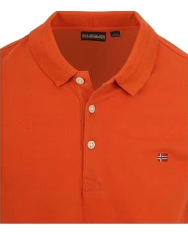 NAPAPIJRI POLO MANICA CORTA NP0A4H8BA621 DA UOMO ARANCIONE NARANJA