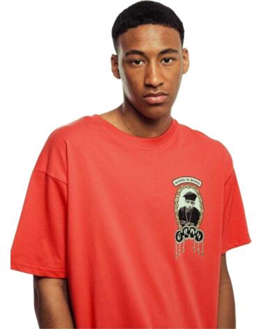GRIMEY CAMISETA GA707-RED MANGA CORTA ROJA ROJO