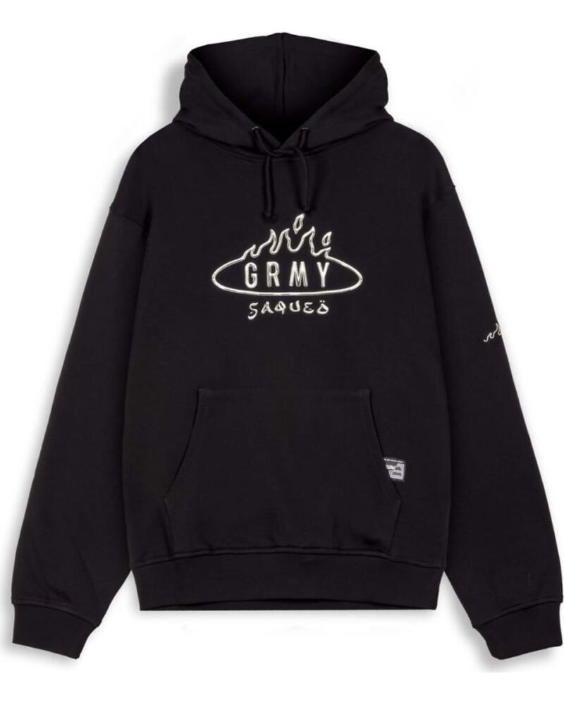 GRIMEY SUDADERA CON CAPUCHA GCH600-BLK UNISEX NEGRO
