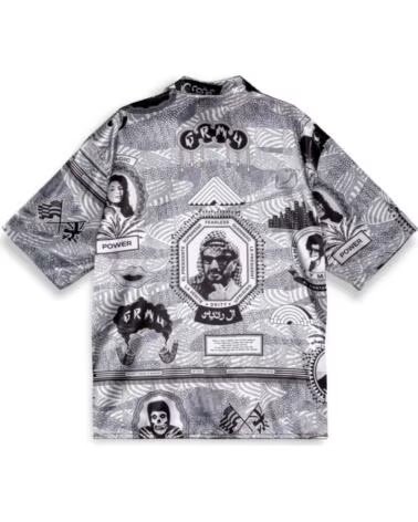 GRIMEY CAMISA GHS120-BLK CON ESTAMPADO GRÁFICO NEGRO