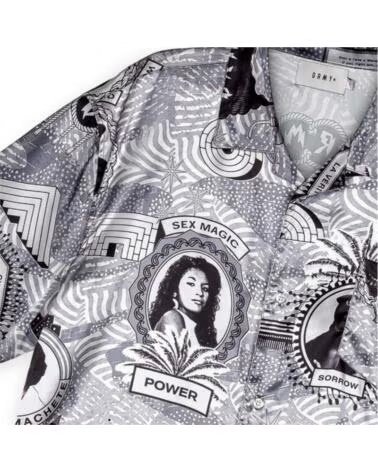 GRIMEY CAMISA GHS120-BLK CON ESTAMPADO GRÁFICO NEGRO