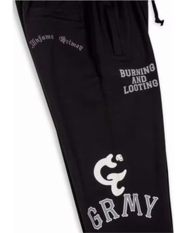 GRIMEY PANTALÓN GRTS259-BLK UNISEX NEGRO