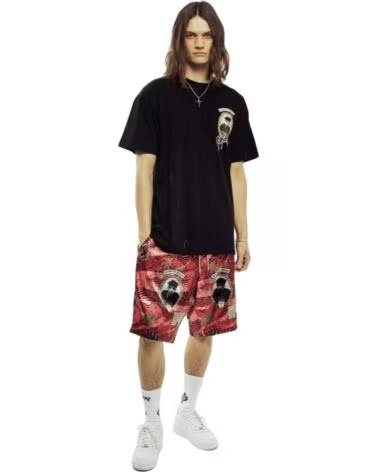 PANTALONCINI STAMPATI GRIMEY ROSSO ROJO
