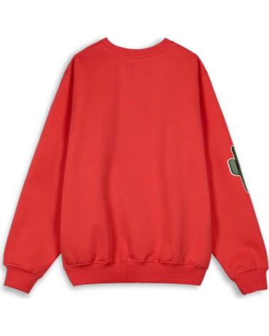 GRIMEY SUDADERA GSW593-RED CON DISEÑO GRÁFICO ROJO