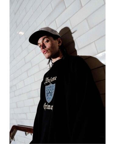 GRIMEY SUDADERA GSW592-BLK INFAME NEGRO