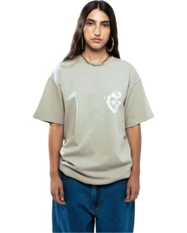 GRIMEY T-SHIRT SAOIRSE REGULAR FIT UNISEX GRIGIO