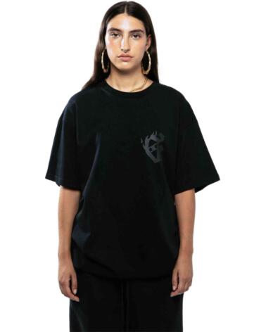 GRIMEY CAMISETA GA713-BLK MANGA CORTA NEGRA