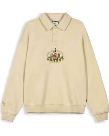 GRIMEY SUDADERA GPSW605-CRM EN PARA UNISEX BEIGE