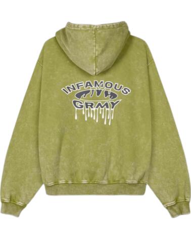 GRIMEY SUDADERA CON CAPUCHA GCH611-WGRN VERDE
