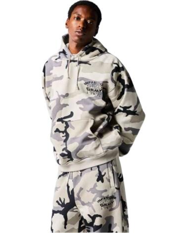 GRIMEY SUDADERA CON CAPUCHA GCH610-WCMO GRIS