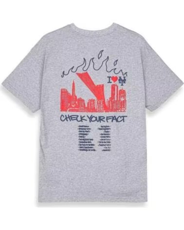 GRIMEY CAMISETA GA719-DSPG MANGA CORTA HOMBRE GRIS MULTICOLOR