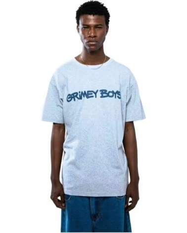 GRIMEY CAMISETA GA719-DSPG MANGA CORTA HOMBRE GRIS MULTICOLOR
