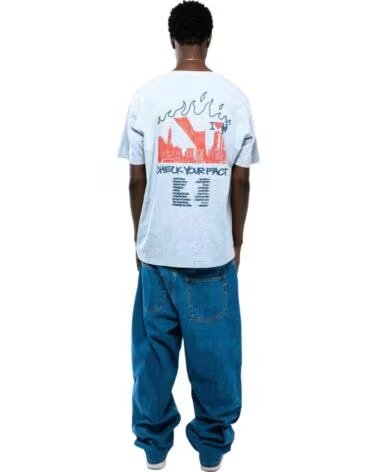 GRIMEY CAMISETA GA719-DSPG MANGA CORTA HOMBRE GRIS MULTICOLOR