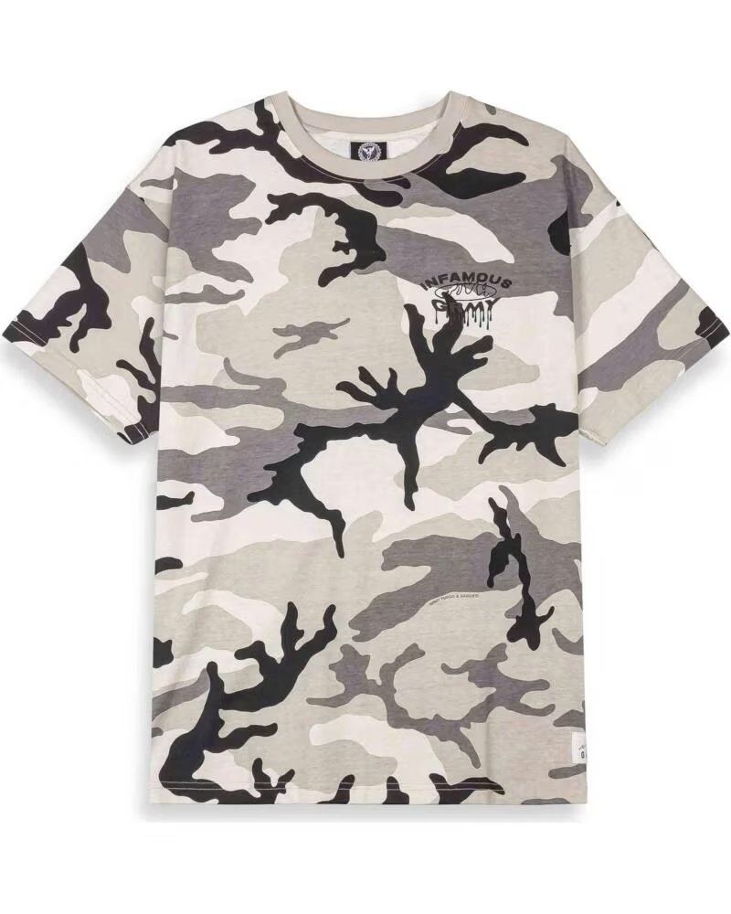 GRIMEY CAMISETA DE MANGA CORTA GA720-WCMO EN BEIGE PARA HOMBRE MULTICOLOR