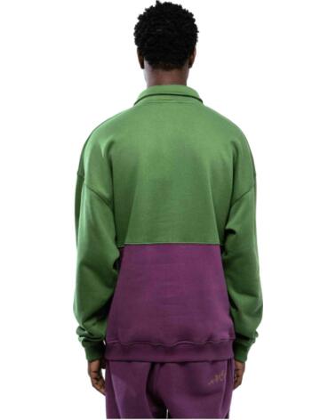 GRIMEY SUDADERA GPSW605-GRN CON CUELLO POLO MULTICOLOR