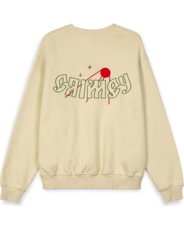 GRIMEY SUDADERA GSW607-CRM BEIGE UNISEX MULTICOLOR