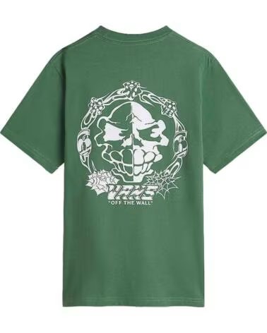 VANS OFF THE WALL THE T-SHIRT MIT TOTENKOPF-GRAFIK VERDE