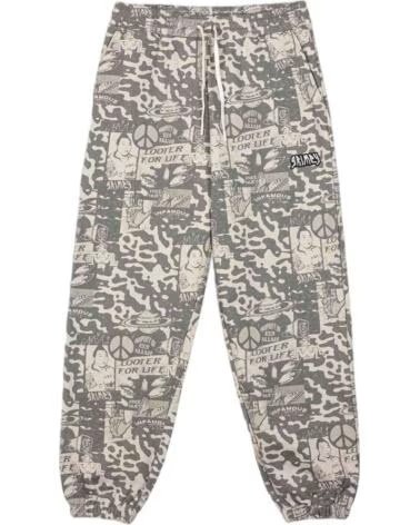 GRIMEY PANTALON DE CHANDAL GRTS278-LGRT EN MULTICOLOR PARA UNISEX BEIG Y VERDE