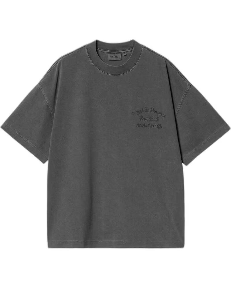 CARHARTT WIP T-SHIRT À MANCHES COURTES AVEC IMPRIMÉ NEGRO