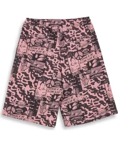 GRIMEY BERMUDAS GBSS192-LIC EN ROSA PARA UNISEX LILA Y NEGRO
